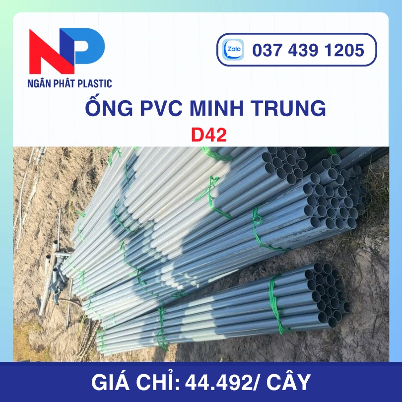 Ống Nhựa uPVC 42 Minh Trung Bơm Cát